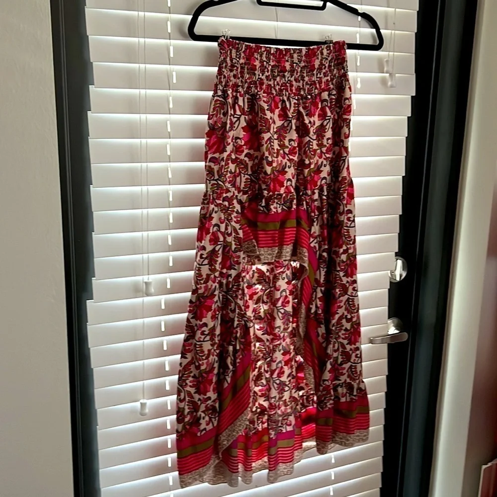 π₯What's Hot!!π₯Super cute High-Low Gypsy Boho Peasant Skirt! Sz SπββοΈποΈπ - Picture 6 of 15